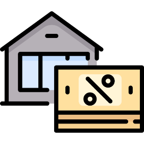 building with percent sign in front